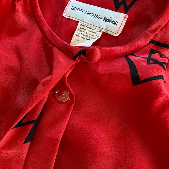 Vintage Liberty House of Hawaii blouse - Picture 6 of 12